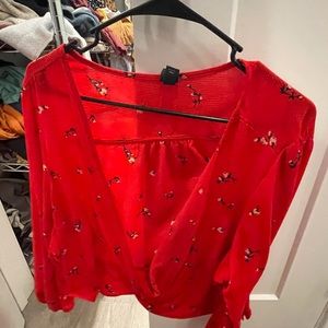 wild fable v neck floral top! xxl